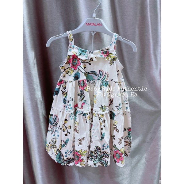 Váy 2 dây cotton thun bé gái size 9-12m