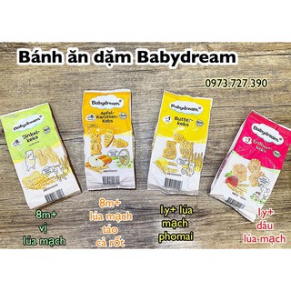 Bánh ăn dặm Babydream hữu cơ cho bé trên 8 tháng Date 2021