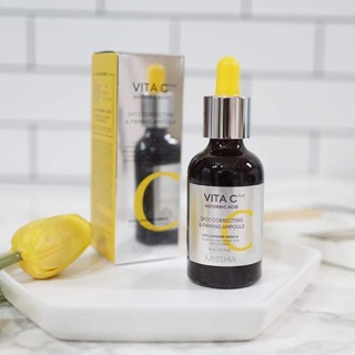 [Set 20ml + 15ml] Tinh chất Missha Vita C Ascorbic Acid Spot Correcting & Firming Ampoule Hàn Quốc