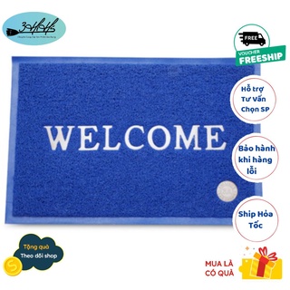 🛒 Thảm nhựa chống trơn trượt cao cấp Welcome 60x90cm ( giao màu ngẫu nhiên ) 3HiHi Cao Cấp 📌