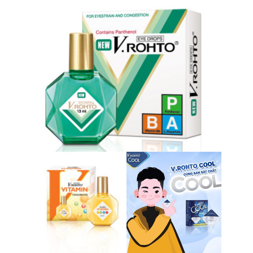 Thuốc nhỏ mắt V RHOTO  Chăm sóc đôi mắt của bạn không lo mệt mỏi.