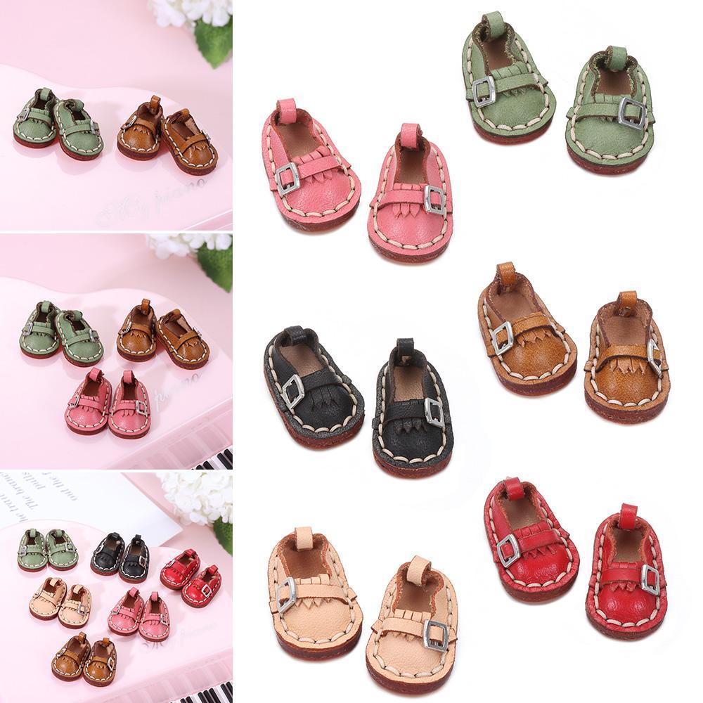 NIUYOU Giày Da Bò Cho Búp Bê obitsu11GSCbody9OB11 Tỉ Lệ 1 / 11 OB11