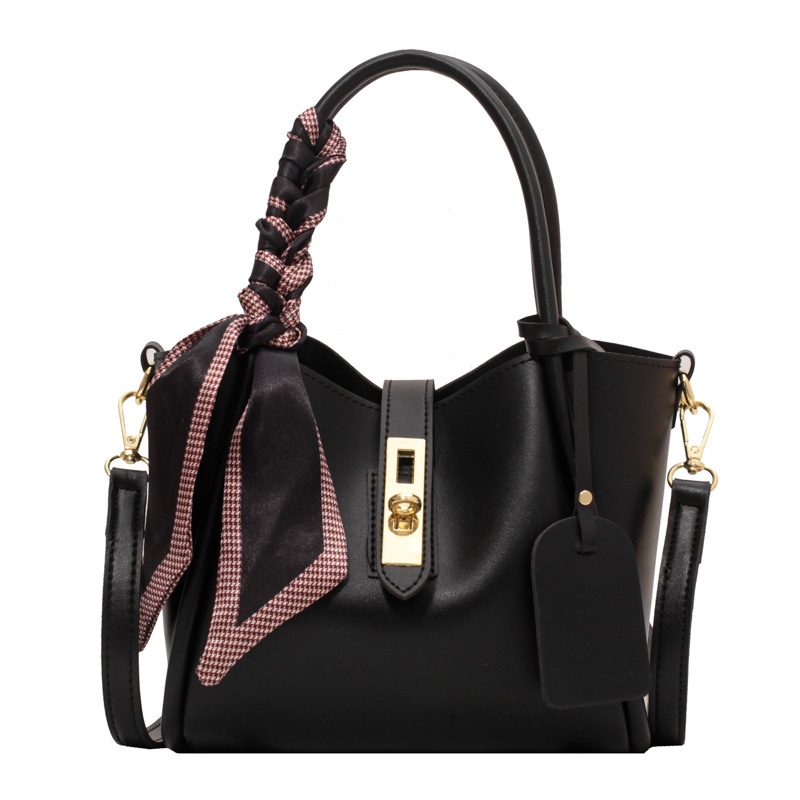 Túi Đeo Vai / Đeo Chéo Bằng Lụa Có Khóa Trang Trí Khăn Choàng Phong Cách Phương Tây Dành Cho Bạn Nữ