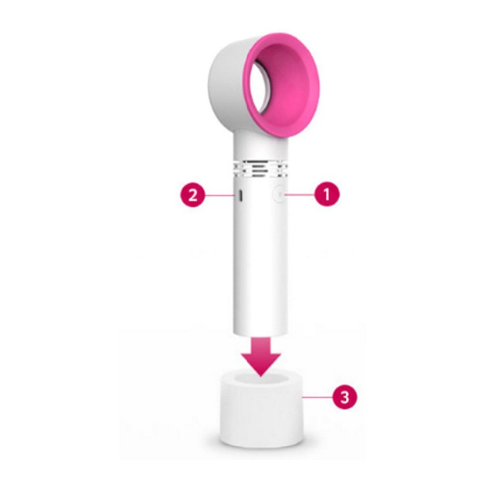 Quạt mini USB thiết kế không cánh kích thước nhỏ gọn cầm tay tiện lợi | BigBuy360 - bigbuy360.vn