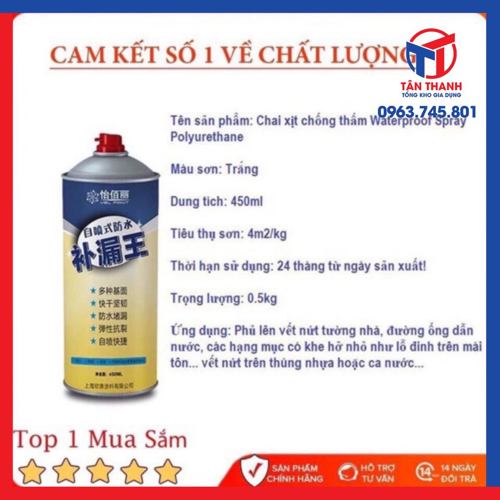 Xịt chống thấm , chống dột cao cấp