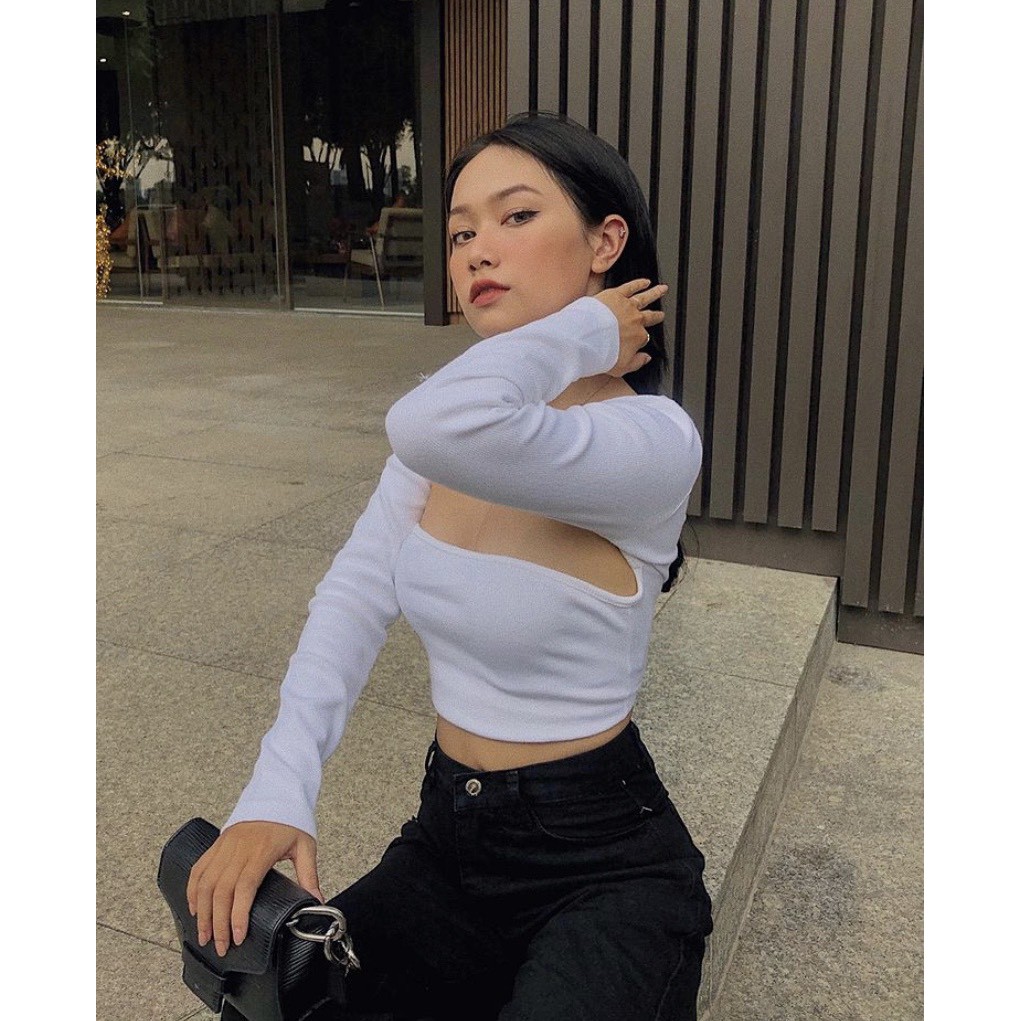 Áo Croptop Cut Sâu [Moment House]
