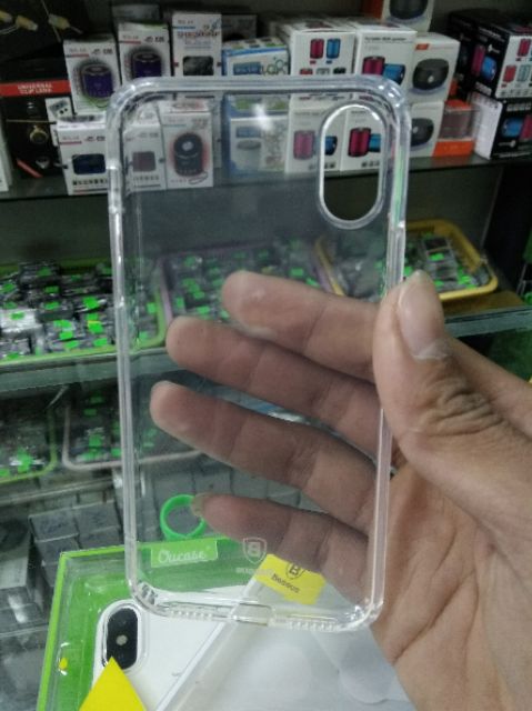 Ốp trong suốt iphone x hiệu baseus