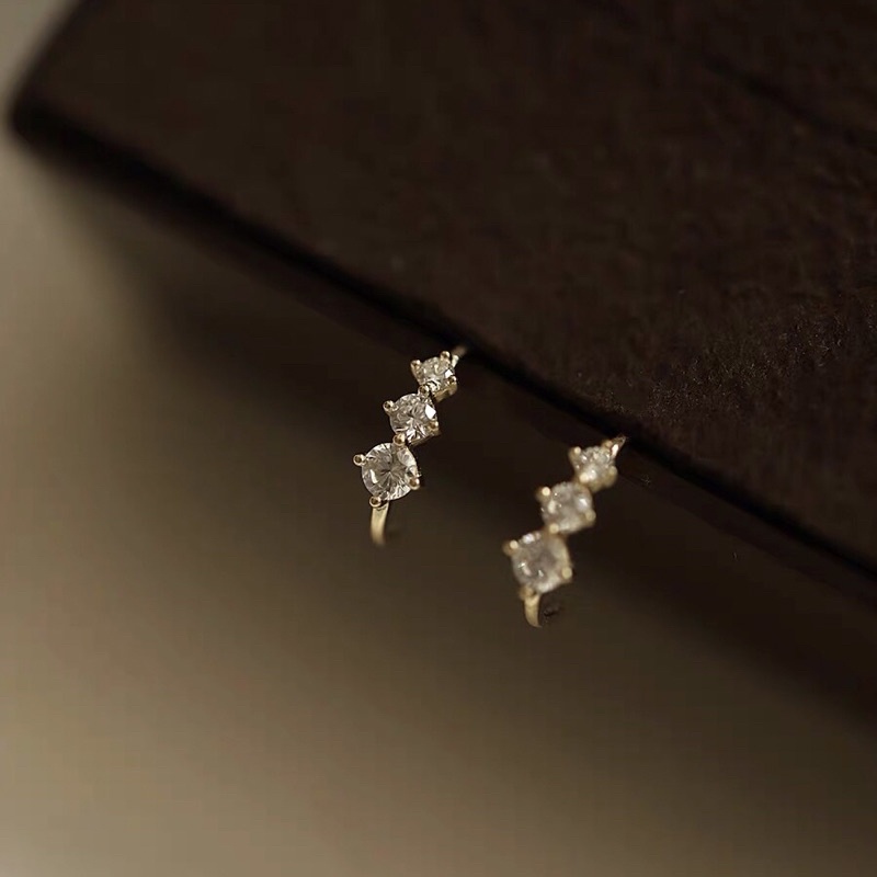 Bông tai Bạc 925 mạ Vàng 14K / LP-E181