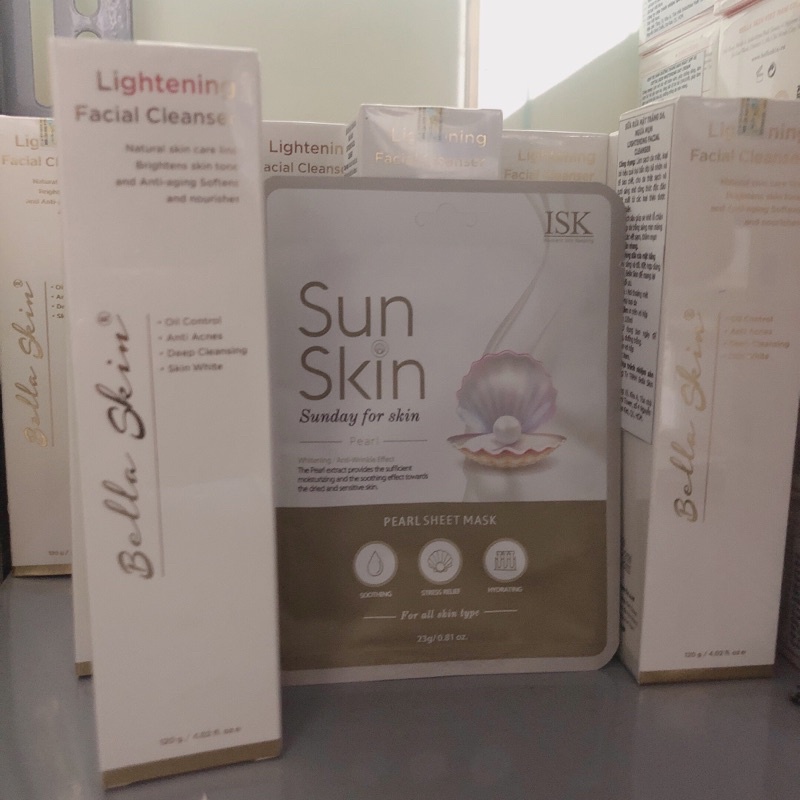 Sữa Rửa Mặt Trắng Da Ngăn Ngừa Mụn Bella Skin Lightening Facial Cleanser
