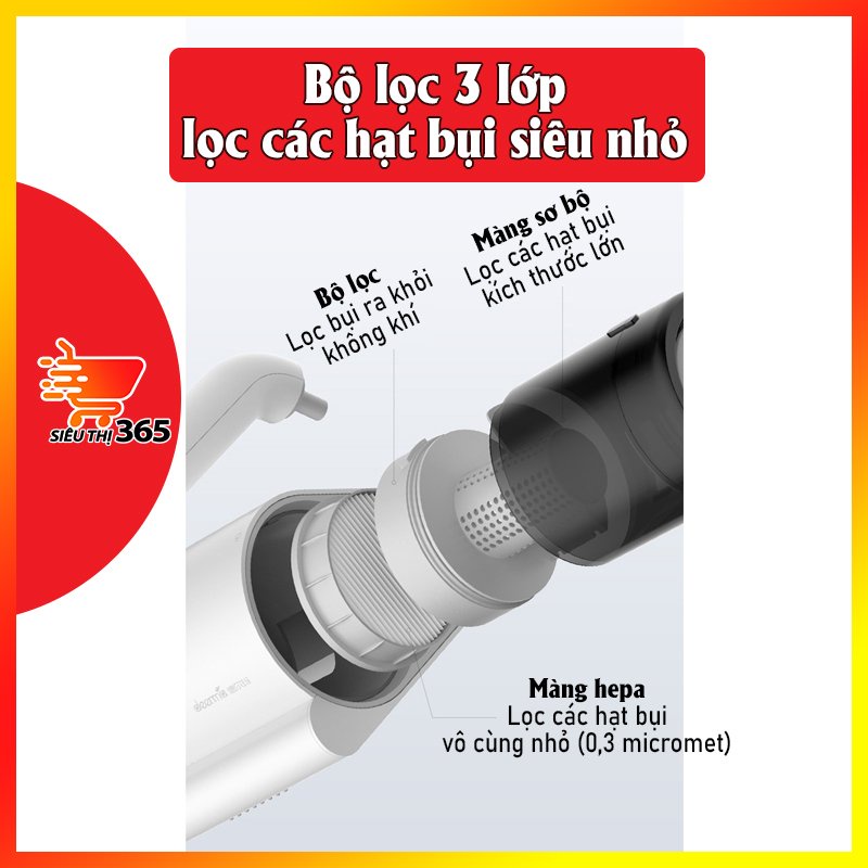 Máy hút bụi,máy hút bụi cho gia đình,diệt khuẩn,làm sách nhanh chóng Lực hút mạnh mẽ 10.000 KPA loại mới 2021