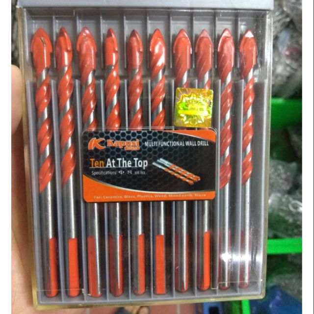Bộ 10 mũi khoan đa năng Kapusi 8mm