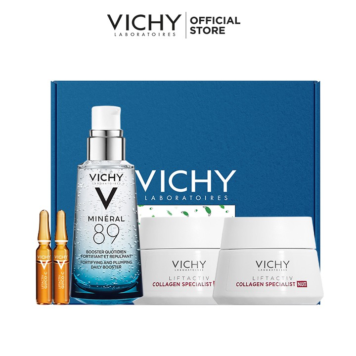 Bộ serum khoáng phục hồi chuyên sâu và ngăn ngừa lão hoá Vichy Mineral 89