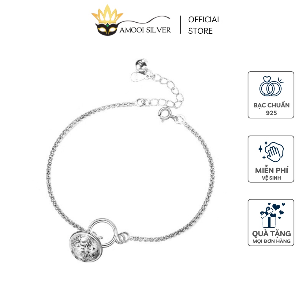 Lắc Chân Bạc Cao Cấp S925 Mẫu Chuông Doraemon - Amooi Silver AC15