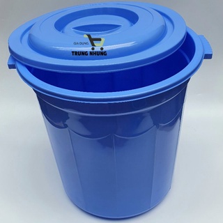 [HOẢ TỐC] Thùng nhựa tròn có nắp 80L/120l/160l/180l/220l Việt Nhật, thùng đựng nước