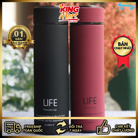 Combo 2 Bình giữ nhiệt Flask Vacuum LIFE inox 500ml NEW 2019(freeship)