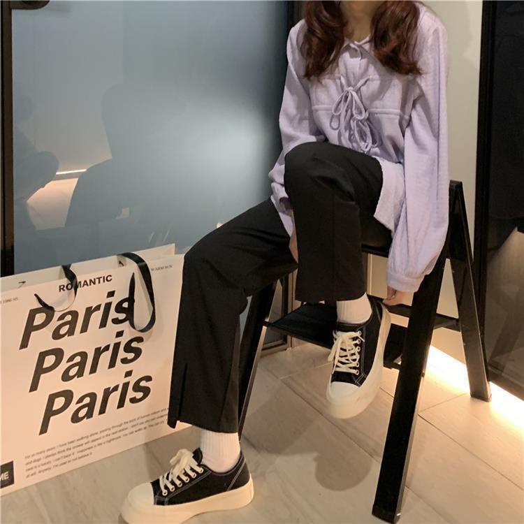 Áo Sơ Mi Voan Trắng Tay Dài Cổ Búp Bê Thắt Nơ Thời Trang Nhật Bản Mới 2022 Cho Nữ