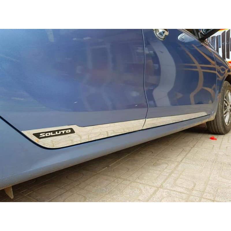 Nẹp Sườn Xe Kia Soluto 2018 2019 2020 2021 Mạ Crom Cao Cấp, Kiểu dáng thể thao cá tính