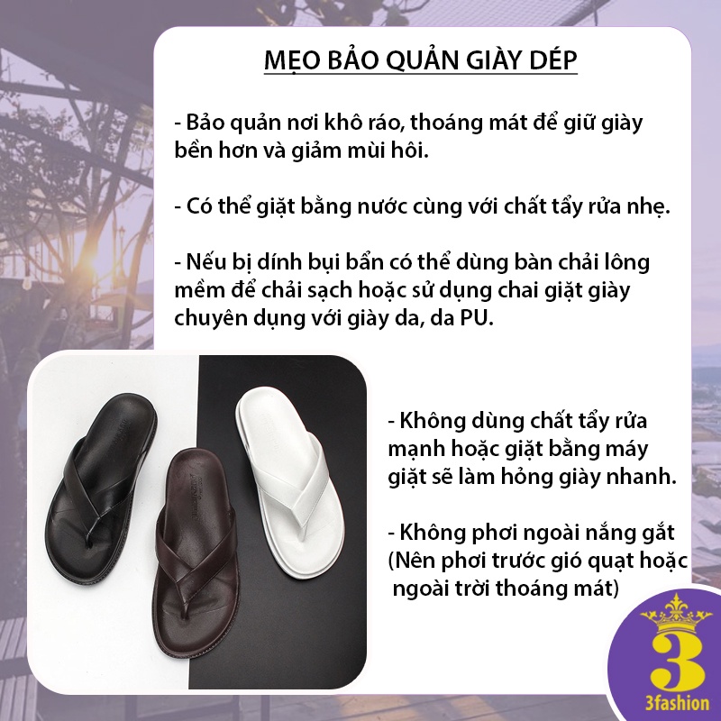 Dép Xỏ Ngón Nam Nhựa Cao Cấp Êm Siêu Nhẹ Chống Thấm Nước Có Size Nam Và Nữ - 3003M