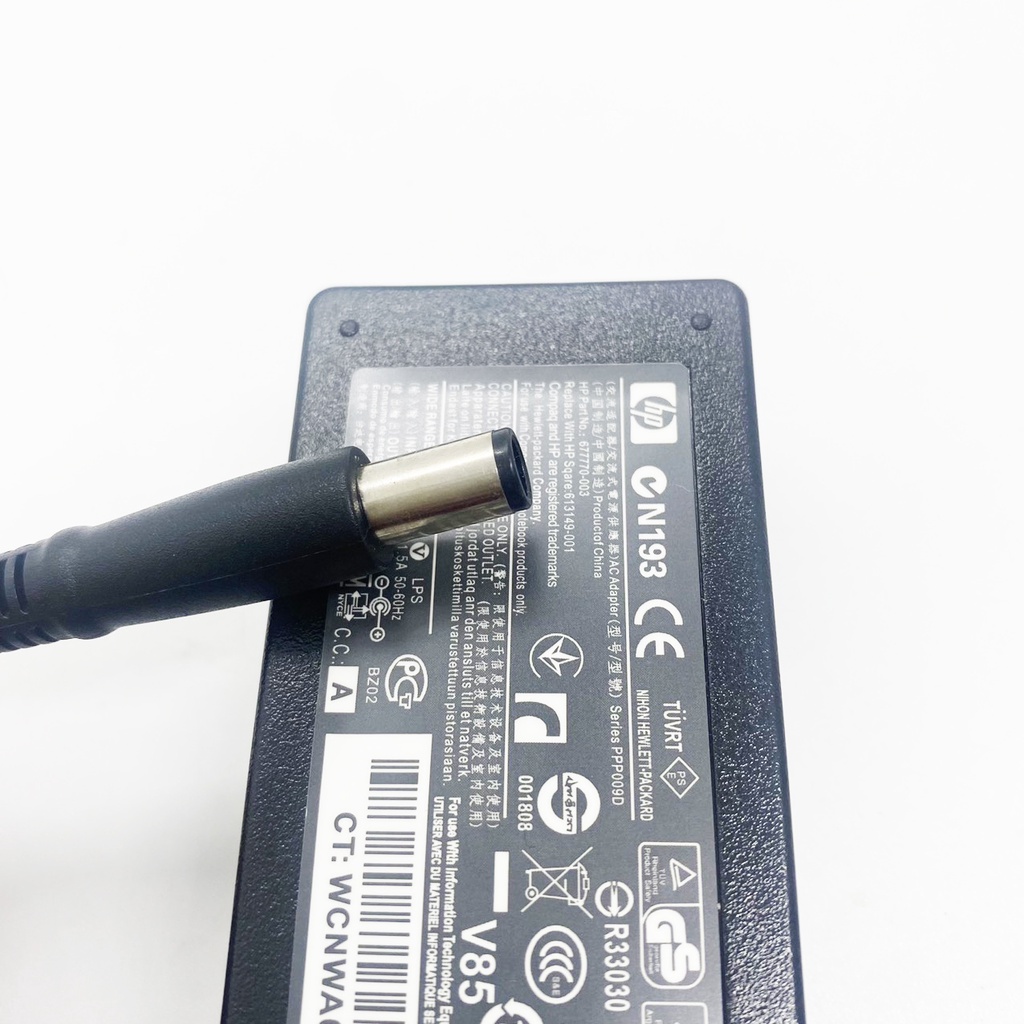 Sạc Laptop HP Zin chân kim to loại tốt 18.5V – 3.5A – 65W, adapter HP chân kim to 7.4mm x 5.0mm
