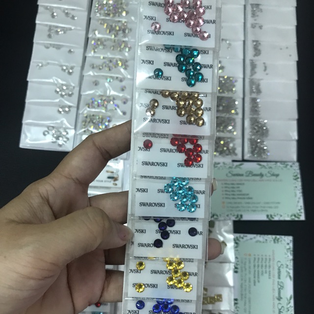Đá xoàn màu Swarovski 14 viên