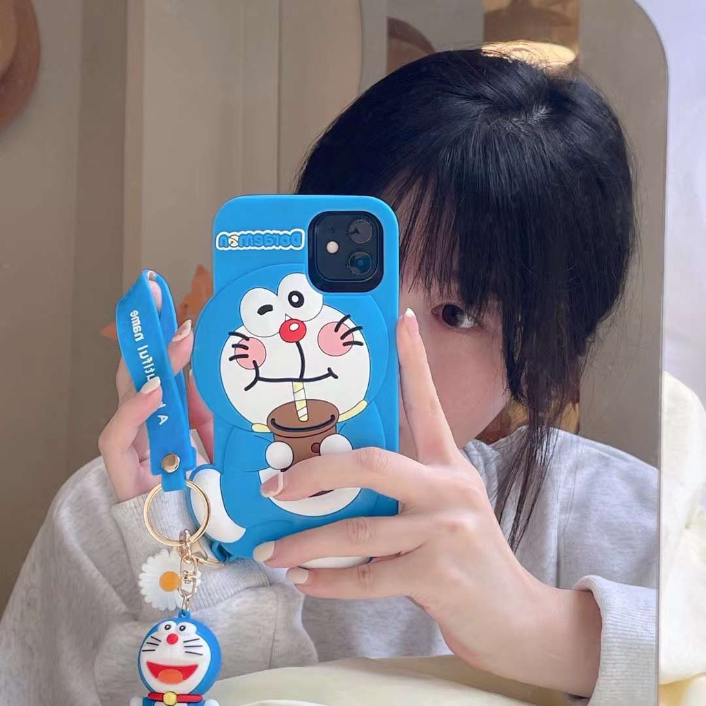 Ốp điện thoại xanh lam chống sốc cho iPhone 13 12 11 Pro Max XR XS Max X 7 8 Plus