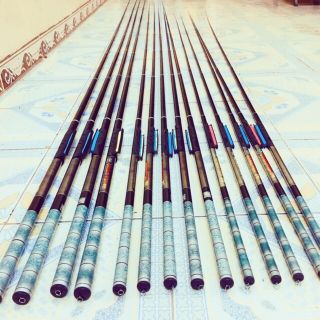  Combo cần câu tay dài 2m7,3m6,4m5,5m4 rút gọn 60cm chất liệu carbon siêu nhẹ độ đàn hồi cao 