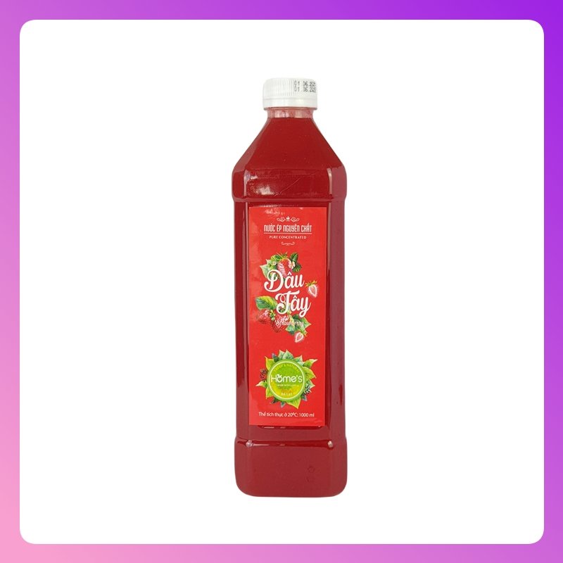 Chai nước cốt dâu tây Ngọc Thảo loại 1000ml