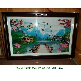 Tranh đính đá đồng hồ DF2704 (80 x 50 cm)
