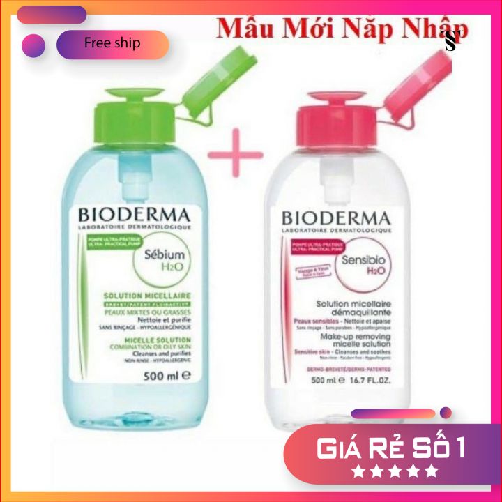 Nước Tẩy trang BIODERMA 500ml nội địa Pháp