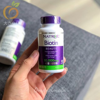 Viên uống mọc tóc biotin natrol 100 viên mỹ