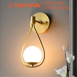 Đèn tường mạ vàng phong cách Bắc Âu, đèn trang trí đèn cầu thang, phòng khách, đèn ngủ HAPOVA DGT 5005