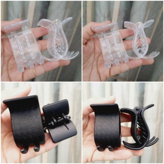 Kẹp 5 răng trong suốt họa tiết