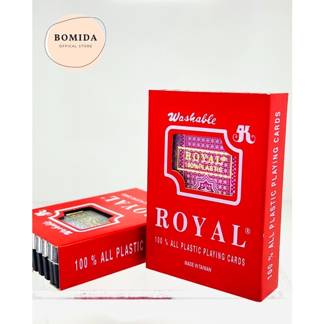 Bộ bài tây chất liệu nhựa Royal Đài Loan 100% Plastic - bài tây, bài nhựa