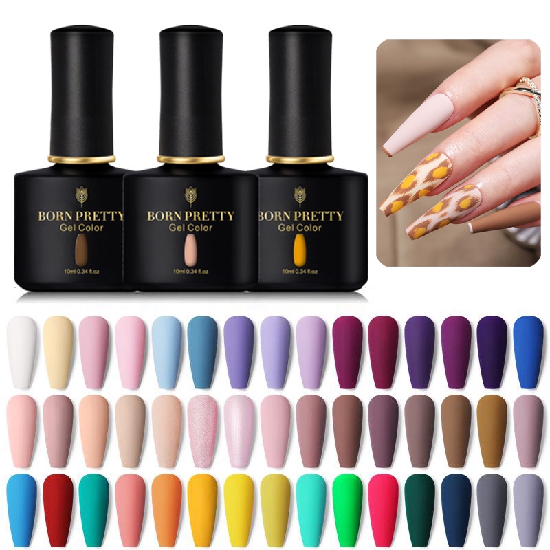 Gel sơn móng tay BORN PRETTY UV nhiều màu sắc tùy chọn chất lượng cao thời trang 10ml
