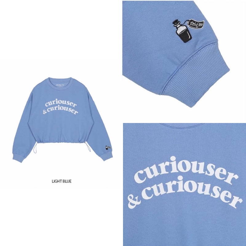 Áo Crop Sweatshirt Spao x Alice Wonderland
