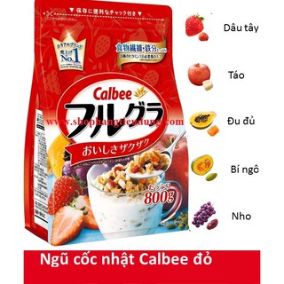 NGŨ CỐC SẤY KHÔ CALBEE NHẬT BẢN 800gr