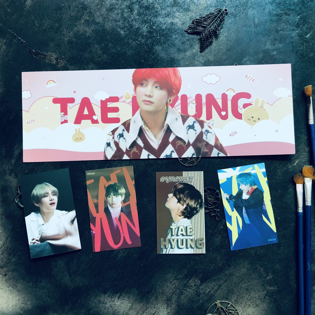 10 thẻ hình card bo góc, card full 2 mặt in 2 hình khác nhau in hình idol Kpop, Thái, Trung, VN, anime,