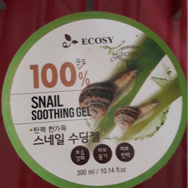 GEL DƯỠNG DA ỐC SÊN ECOSY 100% Snail Soothing Gel 300 ml