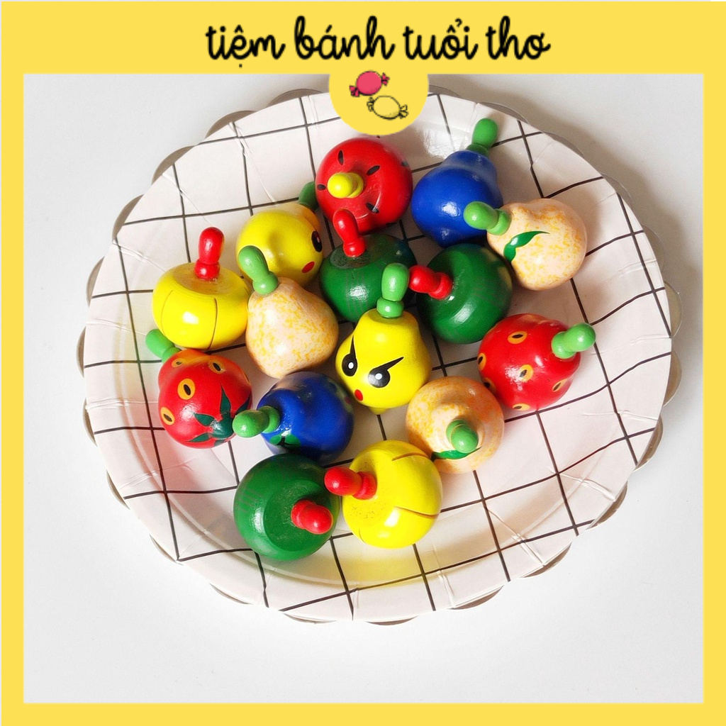 [FreeShip] Con Quay Gỗ hình Trái Cây