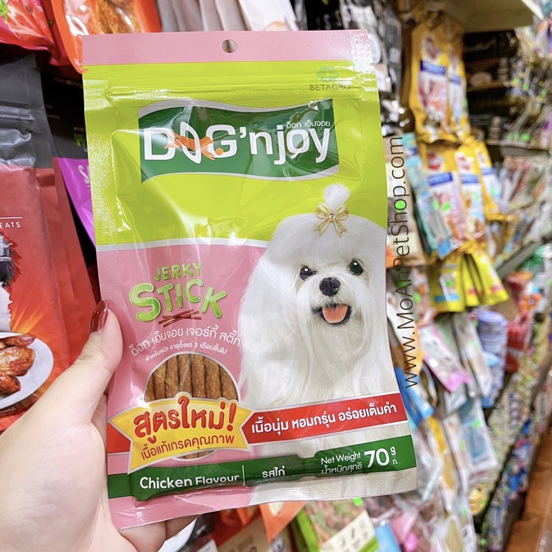 Bánh DOG'N JOY Jerky 70g