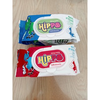 Khăn ướt cao cấp hippo 125 tờ