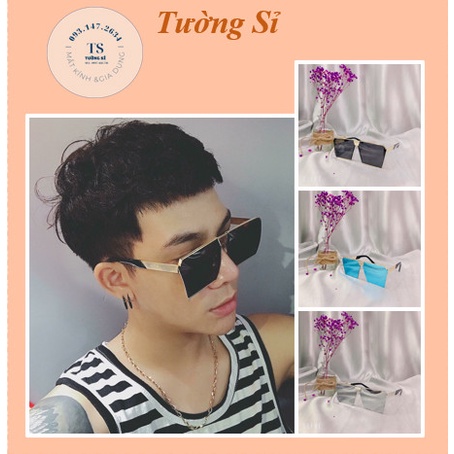 Siêu Phẩm Mắt Kính Xi Phẳng Nam Nữ Sang Chảnh
