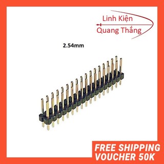Jump Đực Đôi 2x40P 2.54 ( Thẳng hoặc Cong) jump đực đôi
