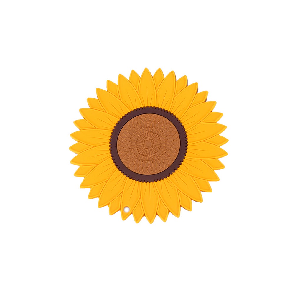 Miếng Lót Bàn Ăn Hình Hoa Hướng Dương Chống Trơn Trượt