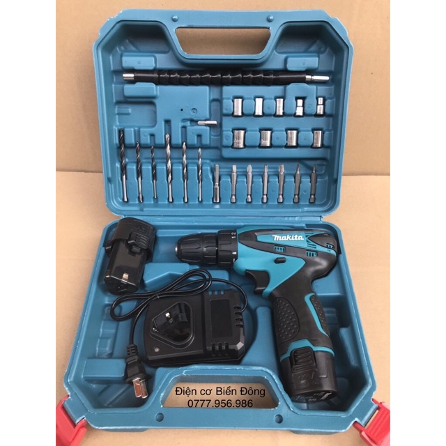 Máy khoan pin 🍊 FREESHIP 🍊 Valy đồ nghề Máy khoan pin cầm tay Makita 12V DF330DWE