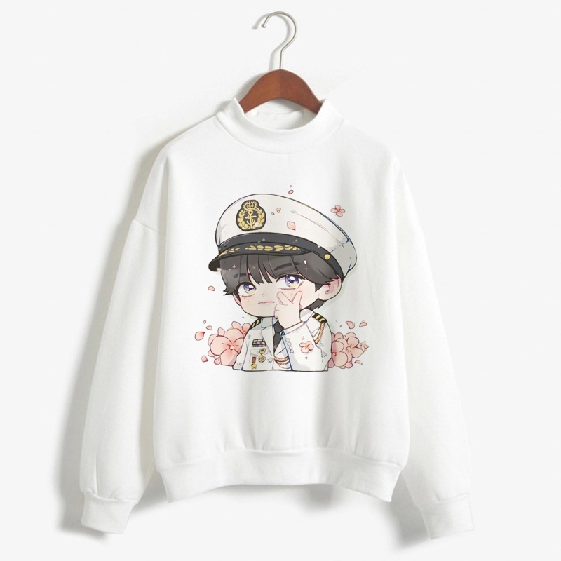 Áo Hoodie Tay Dài In Hình Các Thành Viên Nhóm Bts Bt21 2018