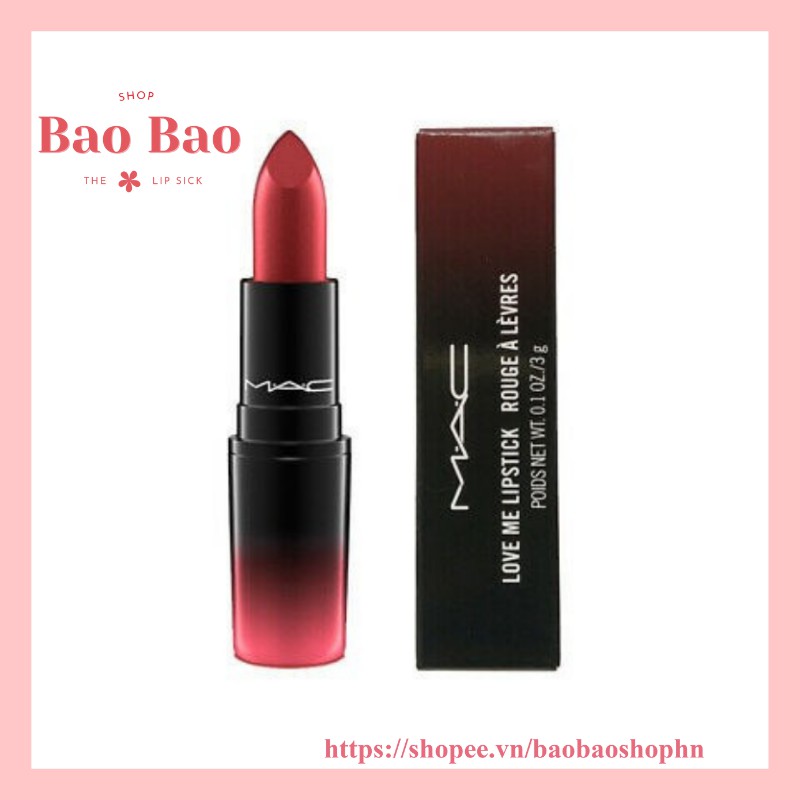 Son Mac love me lipstick rouge à lèvres 3g cực sang chảnh mịn môi siêu đẹp