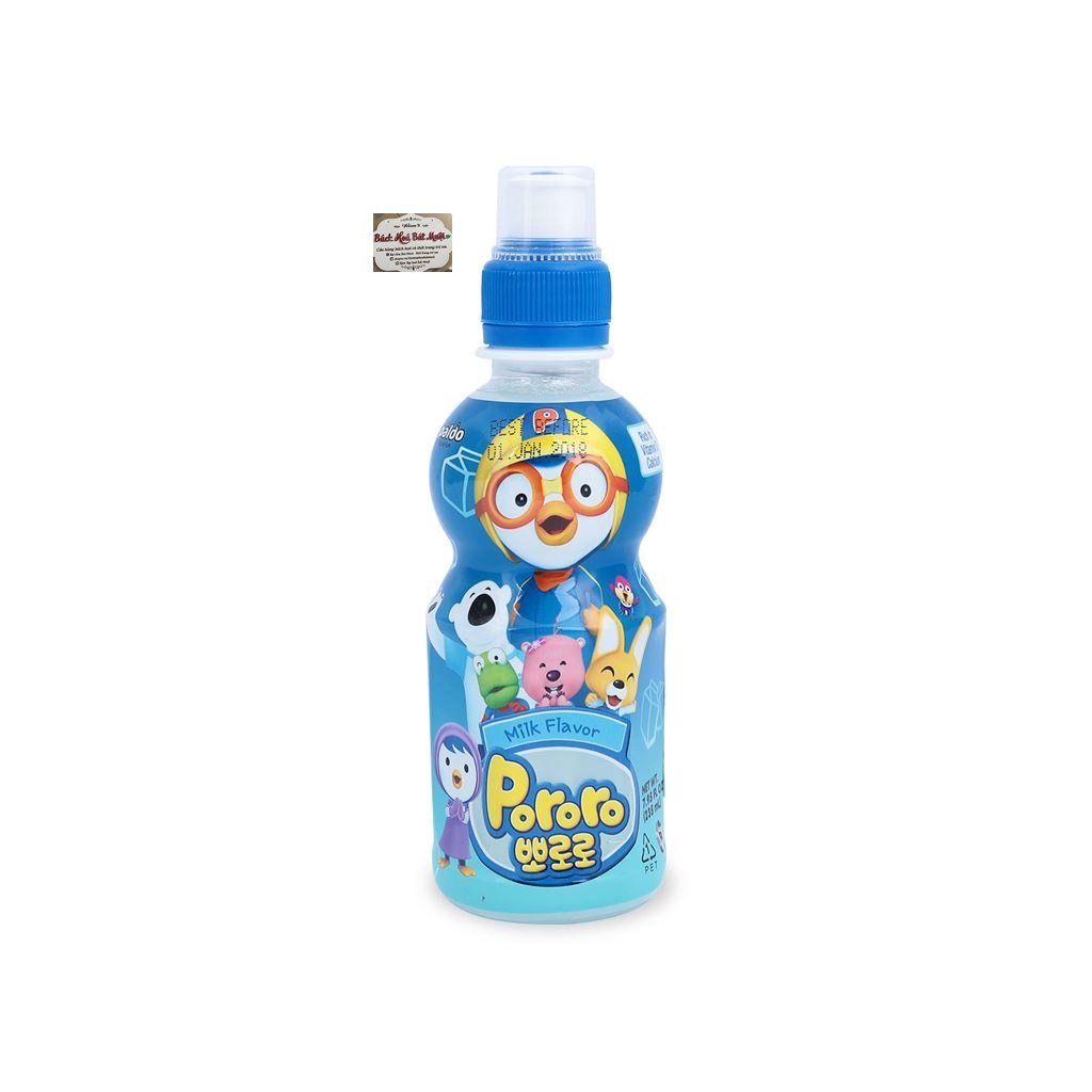 Nước trái cây vị sữa Pororo chai 235ml