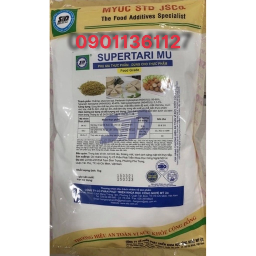 phụ gia thực phẩm tạo giòn dai Supertari MU của STD Mỹ Úc