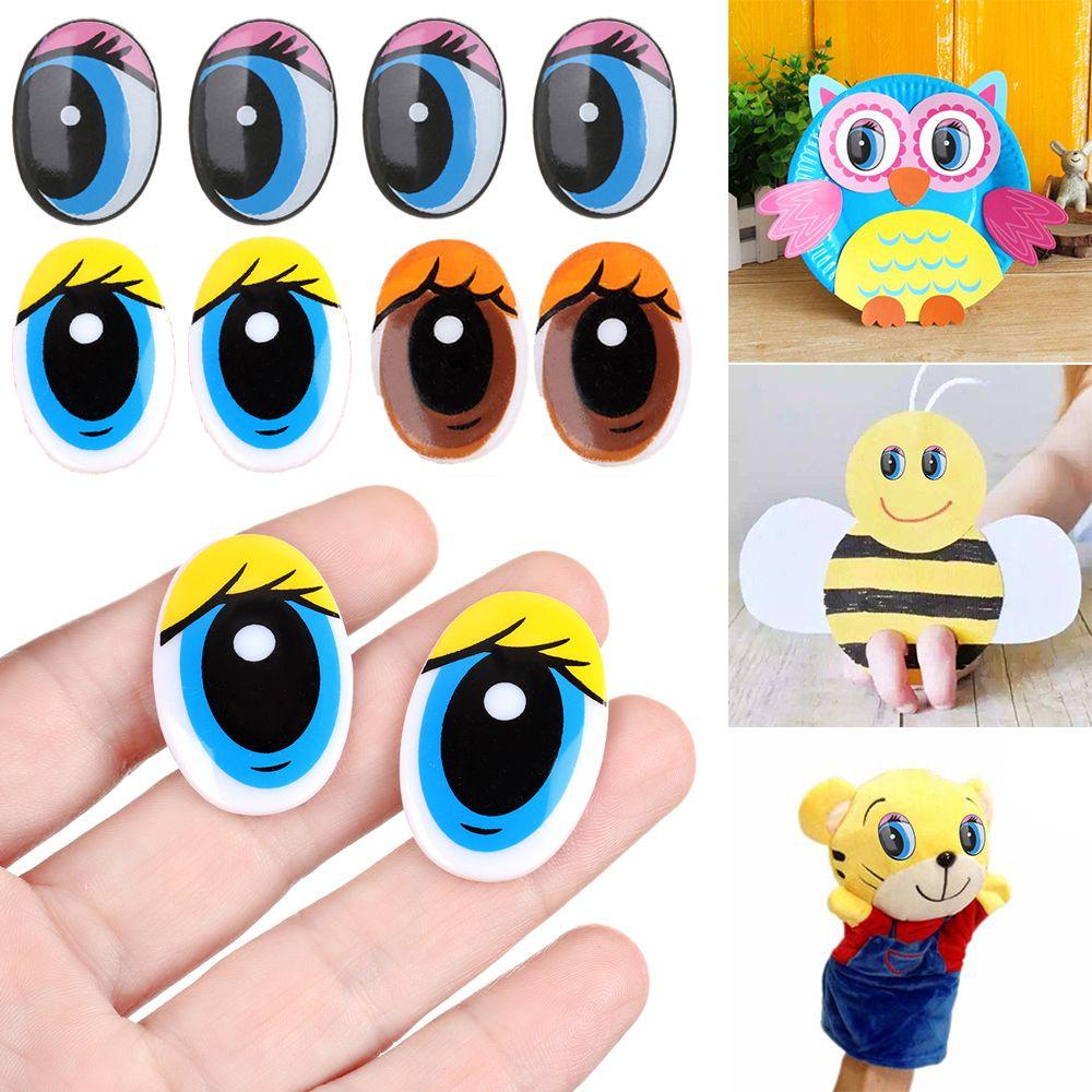 LUOL Set 10 / 5 Cặp Mắt Gấu Trúc Hoạt Hình Nhồi Bông Đáng Yêu